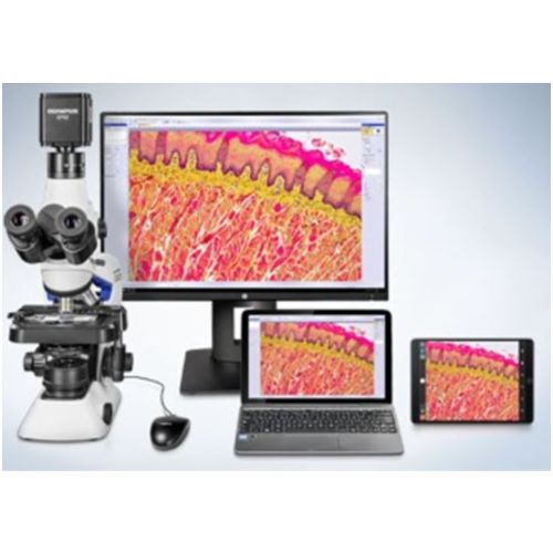 Olympus Microscope CX23LED Tri-nocular with Camera C Mount EP50 Camera System