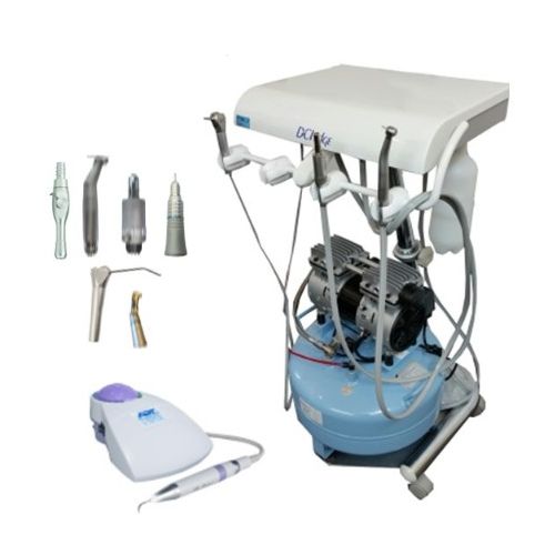 AIR DRIVEN DCI 4240 Dental Cart, with Premium Suction, Setup with Compressor & Scaler Unit