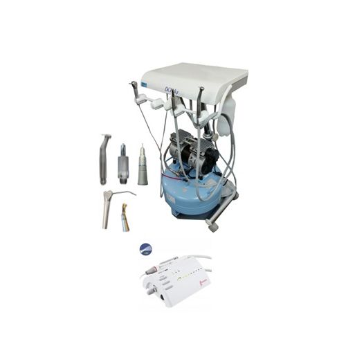 AIR DRIVEN DCI 4245 Dental Cart Setup, with Compressor & Scaler Unit