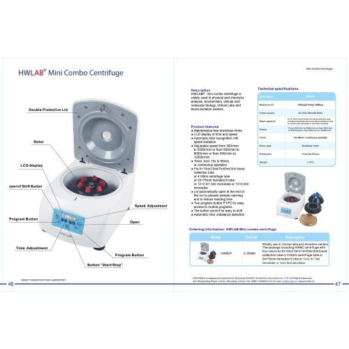 Centrifuge ExpressVet HW6CP Mini combo Unit