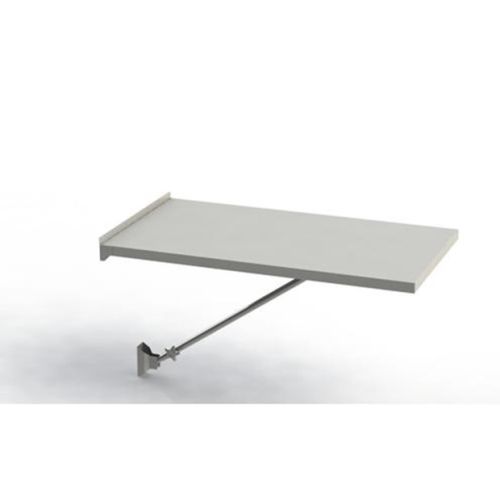 Fixed Wall Mounting Foldable Exam Table (folds up / flat top) 