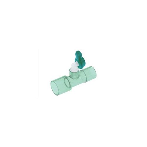 Anaethetic Circuit Connector - 22mm straight connector with 15mm luer lock