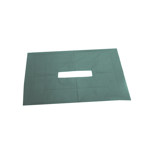 Surgical Drapes - Dog Castrate 80 x 80cm with 8cm (w) x 8cm (l) Fenestration