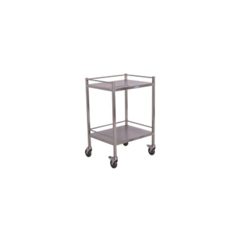Nordic Stainless Steel Trolley Single Tier 490mm x 490mm x 900mm